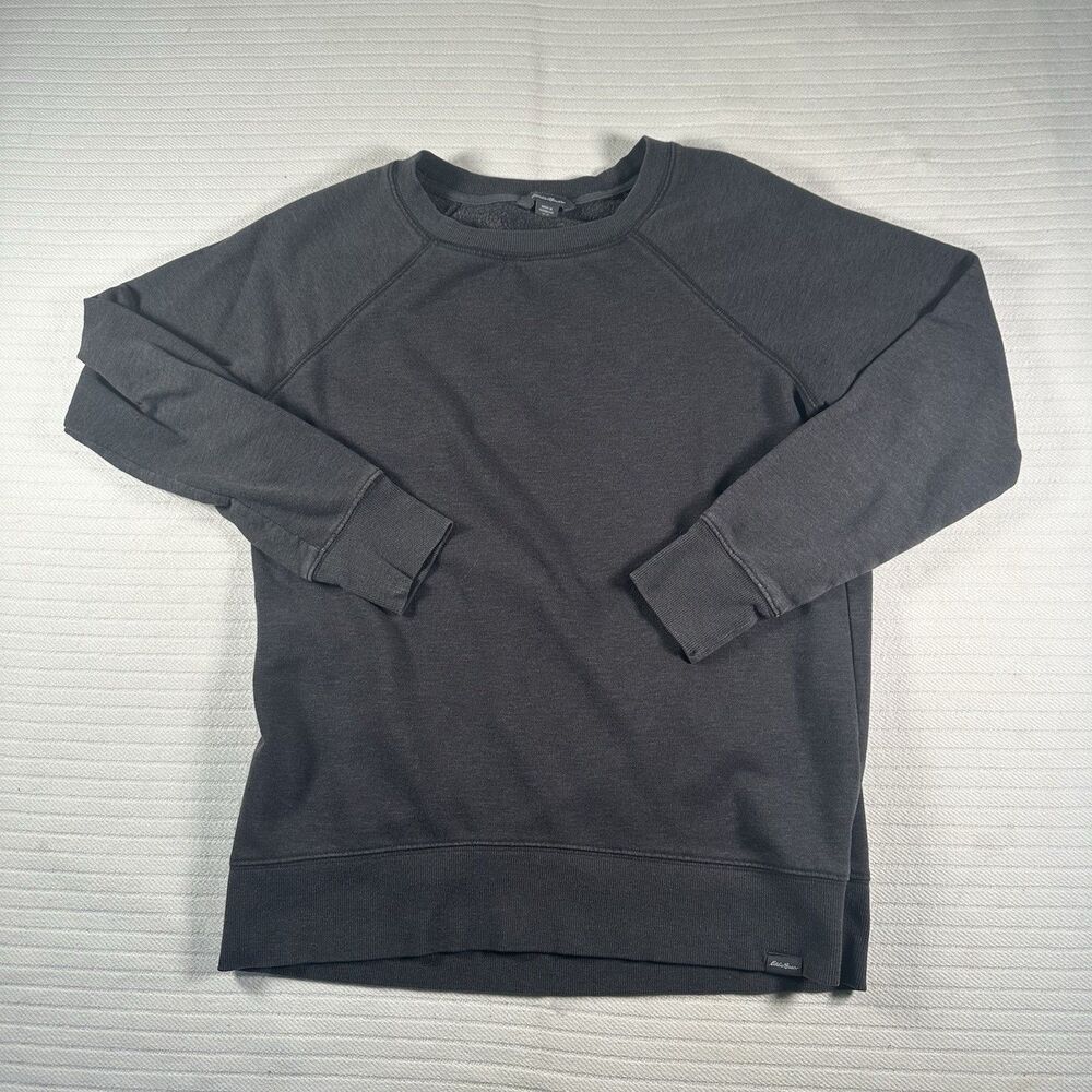 Eddie Bauer Men’s Medium Gray Sweatshirt Crew Neck Pullover Long Sleeve Casual